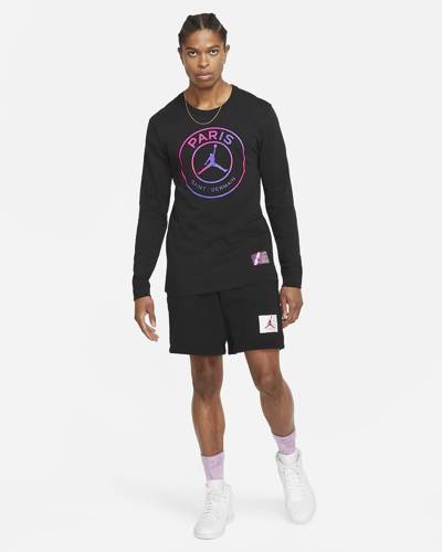 Koszulka Air Jordan x PSG Paris Longsleeve czarna - CZ0792-010