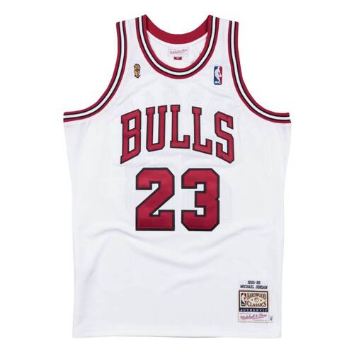 Koszulka meczowa Mitchell & Ness Authentic Michael Jordan Chicago Bulls 1995-96 - AJY4LG19009-CBUWHIT95MJO