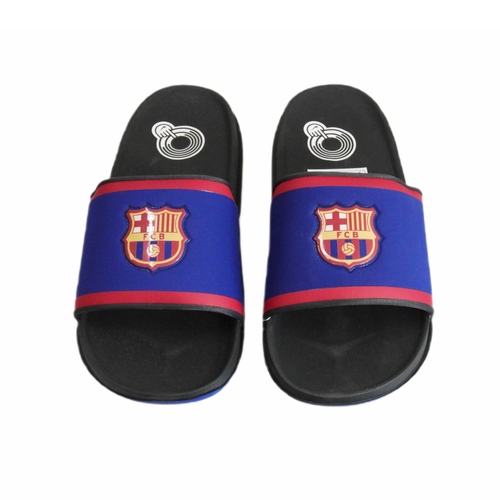 Męskie klapki kąpielowe czarne/niebieskie Nike Barcelona FC Slide - FZ3185-400