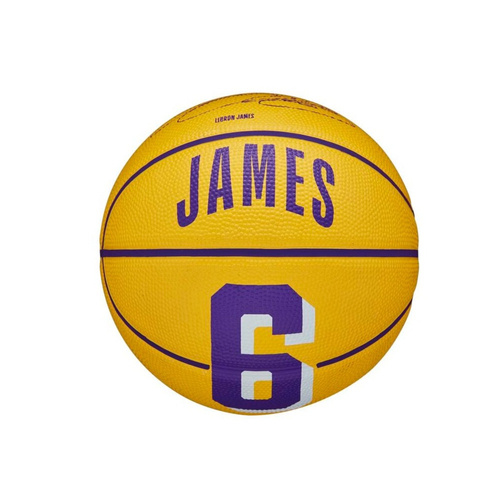 Mini piłka do koszykówki Wilson NBA LeBron James Los Angeles Lakers - WZ4007201XB