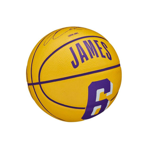 Mini piłka do koszykówki Wilson NBA LeBron James Los Angeles Lakers - WZ4007201XB