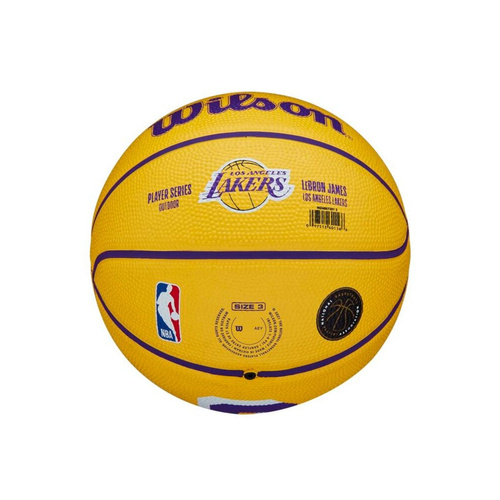 Mini piłka do koszykówki Wilson NBA LeBron James Los Angeles Lakers - WZ4007201XB