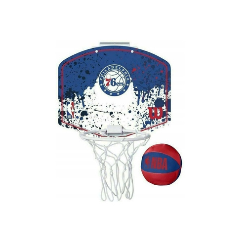 Mini tablica do koszykówki Wilson NBA Team Mini Hoop Philadelphia 76ers - WTBA1302PHI