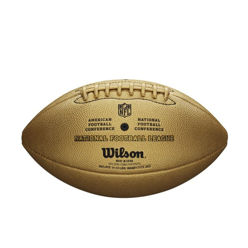 Piłka do futbolu amerykańskiego Wilson NFL The Duke Metallic Edition Gold - WTF1826