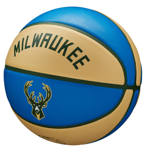 Piłka do koszykówki Kosza Wilson NBA Team City Edition Milwaukee Bucks Ball - WZ40165171