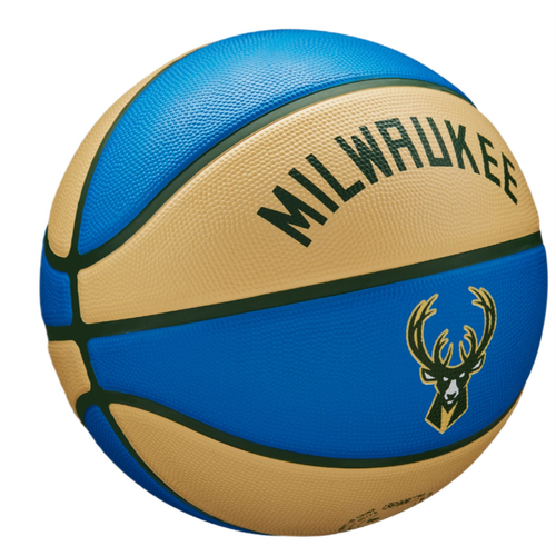 Piłka do koszykówki Kosza Wilson NBA Team City Edition Milwaukee Bucks Ball - WZ40165171