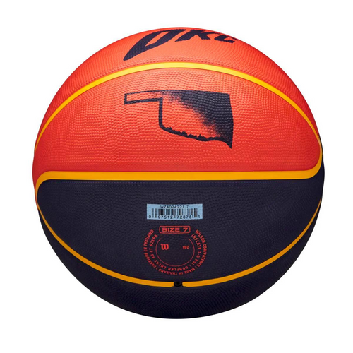 Piłka do koszykówki Wilson 2023-2024 NBA Oklahoma City Thunder Team City Edition Icon Basketball - WZ4024221XB