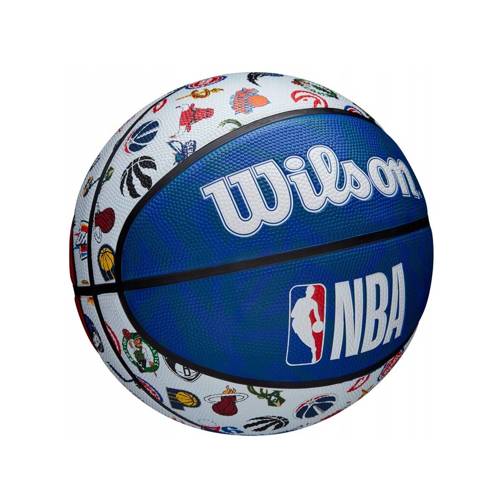 Piłka do koszykówki Wilson NBA All Teams Outdoor - WTB1301XBNBA + Pompka