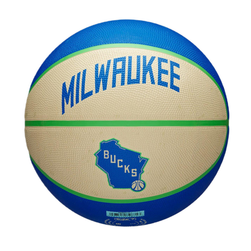 Piłka do koszykówki Wilson NBA Milwaukee Bucks Team City Icon - WZ4024217XB