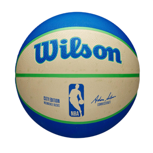 Piłka do koszykówki Wilson NBA Milwaukee Bucks Team City Icon - WZ4024217XB