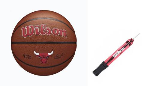 Piłka do koszykówki Wilson NBA Team Alliance Chicago Bulls - WTB3100XBCHI + Pompka