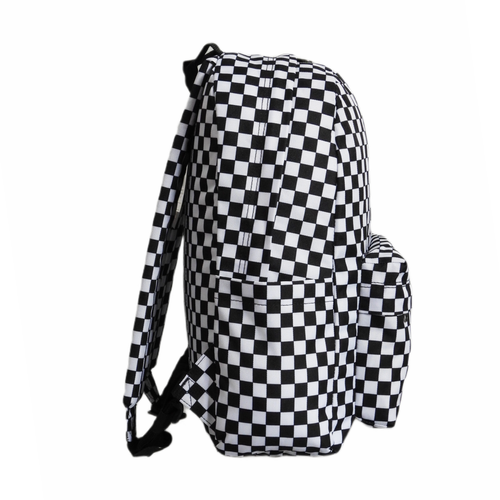 Plecak czarno biały 18 l Vans Old Skool Grom Check kratka szachownica VN000J3KY281 + Custom Pudrowa Róża