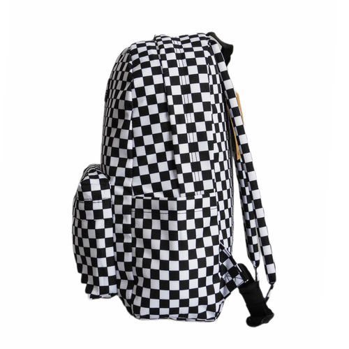 Plecak czarno biały 18 l Vans Old Skool Grom Check kratka szachownica VN000J3KY281 + Custom Pudrowa Róża