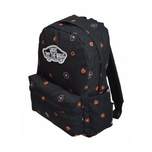 Plecak szkolny miejski Vans Old Skool Classic Backpack Black Kwiatki VN000H4YCYW1 + Worek Vans