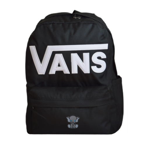 Plecak szkolny miejski Vans Old Skool Drop V Backpack Black VN000H4ZBLK1 + Custom Słoń