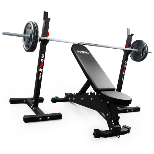 Stojaki treningowe do ćwiczeń pod ławkę sztangę gryf 200 kg K-SPORT - KSH012