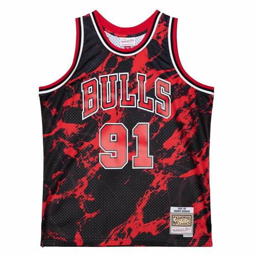 Strój koszykarski Mitchell & Ness Marble NBA Dennis Rodman Chicago Bulls