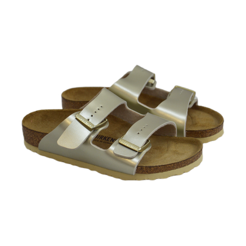 Wygodne Klapki Sandały Birkenstock Arizona Kids BS Electric Metallic Gold - 1014840