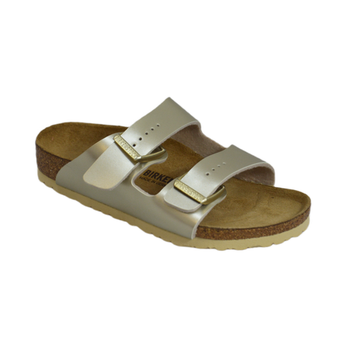 Wygodne Klapki Sandały Birkenstock Arizona Kids BS Electric Metallic Gold - 1014840