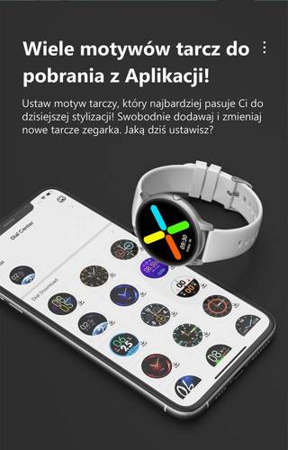 Zegarek Smartwatch G. Rossi Puls Kroki SMS FB Kalorie Czarny