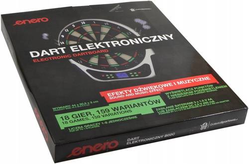 Zestaw do gry Dart Tarcza Elektroniczna Enero + Rzutki Lotki 25g