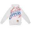 Bluza z kapturem Hoodie Mitchell & Ness NBA Los Angeles Clippers biała