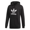 Bluza z kapturem męska kangurka Adidas Hoodie czarna z logo bawełna DT7964