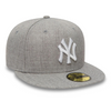 Czapka z daszkiem New Era 59FIFTY MLB NY New York Yankees Essential Heather Grey - 11044974