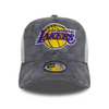 Czapka z daszkiem New Era 9FORTY LA Los Angeles Lakers Tonal Check Grey A-Frame Trucker - 60595261