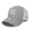 Czapka z daszkiem New Era MLB New York Yankees Clean A Frame Trucker Szara - 11588490