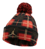 Czapka zimowa dziecięca Air Jordan Plaid Pom Beanie Gift Box - FB9388-010