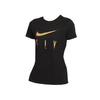 Damska Koszulka Sportowa Nike Swoosh Fly WMNS T-shirt Czarny- DN3048-010