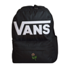 Plecak szkolny miejski Vans Old Skool Drop V Backpack Black VN000H4ZBLK1 + Custom Pudrowa Róża