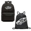 Plecak szkolny sportowy VANS Realm Backpack czarny VN0A3UI6BLK + Worek VANS Benched Bag