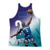 Top Mitchell & Ness Behind The Back Tank Charlotte Hornets Larry Johnson