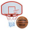 Zestaw kosz do koszykówki Kimet Street Ball Tablica Obręcz z siatką 45 cm + Piłka Spalding TF-50